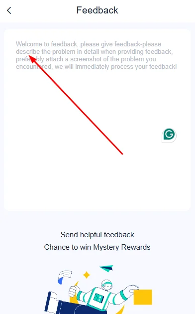 Daman game Feedback page